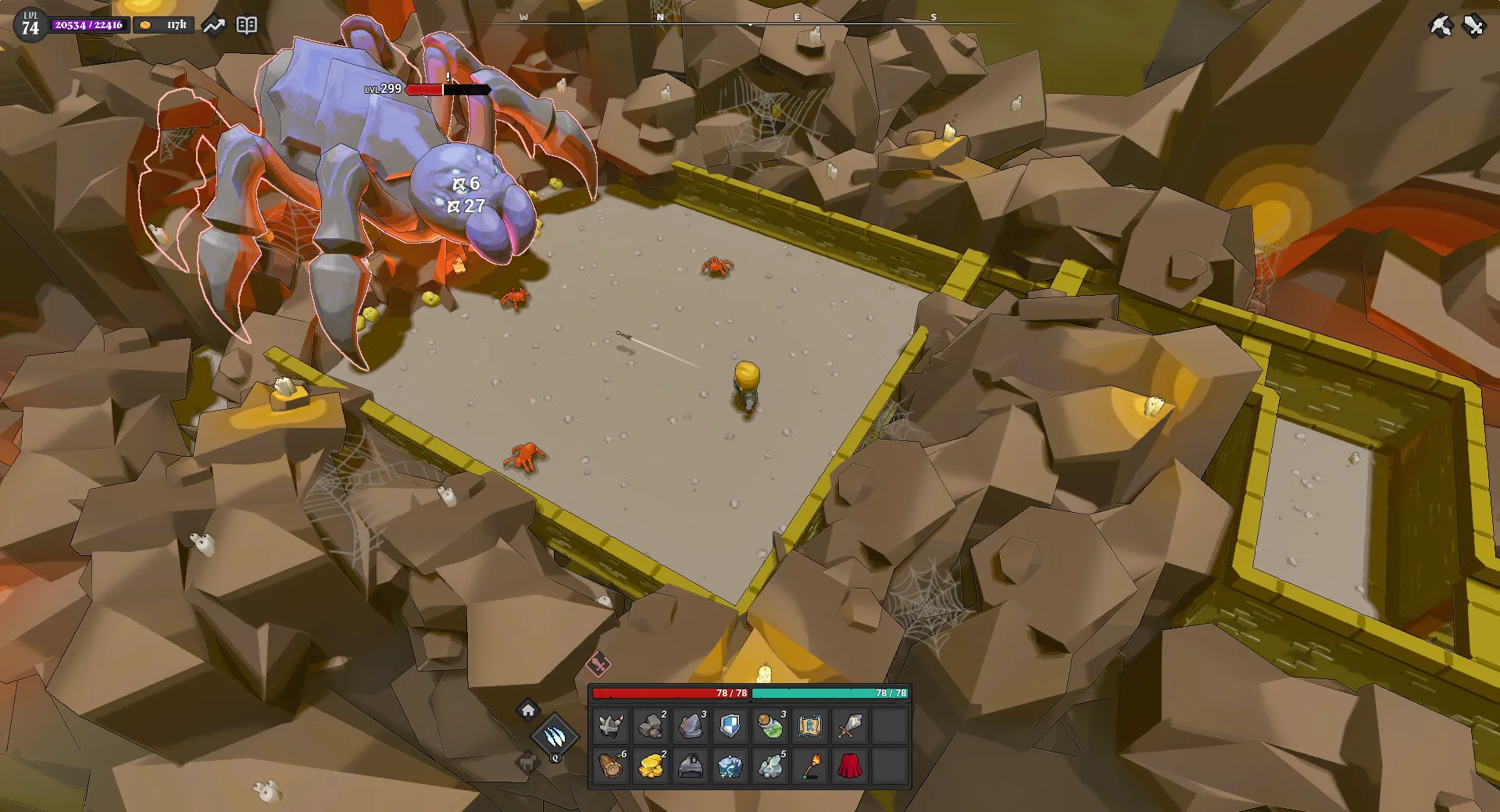 Knightlet boss fight screenshot